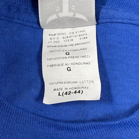 Los Angeles Dodgers Shirt Mens Large Blue Baseball Ball Boy Sideline Game Day - Picture 3 of 10